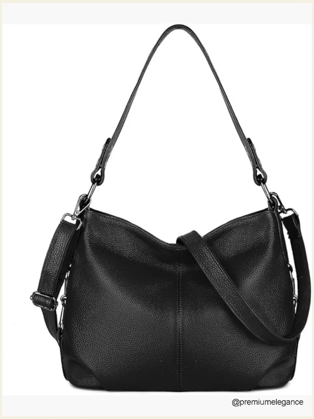 Genuine Leather Hobo Bag Crossbody Shoulder Purse